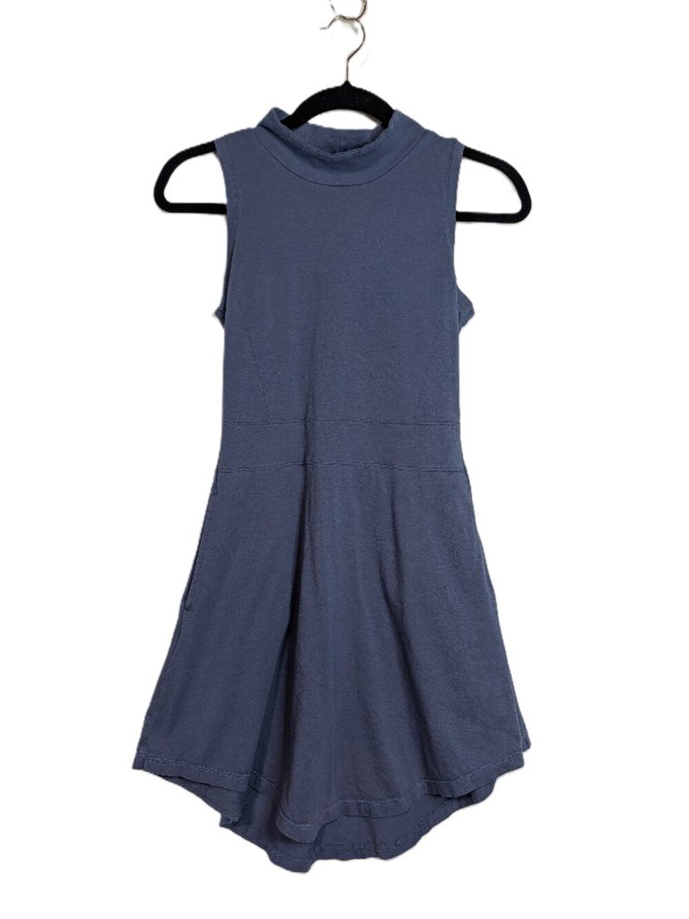 Toad&Co Summerdance Navy Blue Sleeveless Mock Neck Dress Women's XS